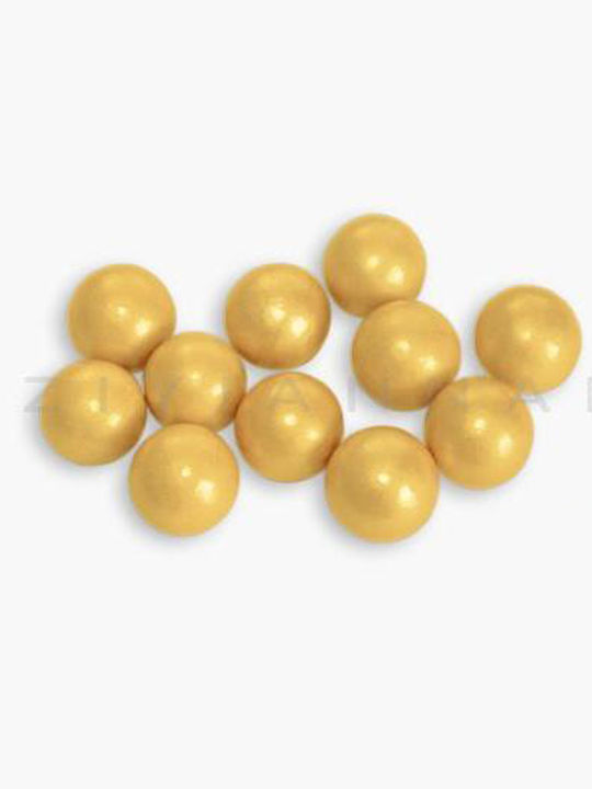 Κουφέτα Χατζηγιαννάκη Choco Balls Μεταλιζέ Χρυσό Σατινέ 1kg ≈1.350τμχ