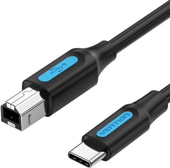 Vention Male USB 2.0 Cable USB-C Male - USB-B Black 2m CQUBH