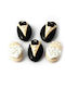 Zaxaropolis Decorated "groom-bride" 100pcs Beige Black
