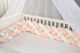 Baby Oliver Crib Bumper Braided Inside Ecru-Soft Pink 24x200cm
