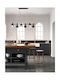 Perenz Pendant Light Rail Black