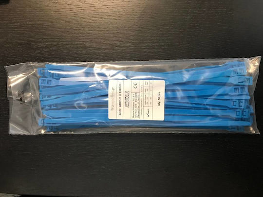 Elliniki Viomichania Apostagmaton Plastic Cable Ties in Blue Color (100 pcs) (002)