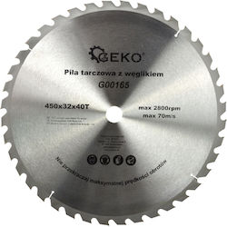 Geko G00165 Cutting Disc Wood Hole Diameter 450mm 1pcs