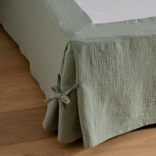 La Redoute Interieurs Κάλυμμα Βάσης Κρεβατιού Πράσινο 90x190cm