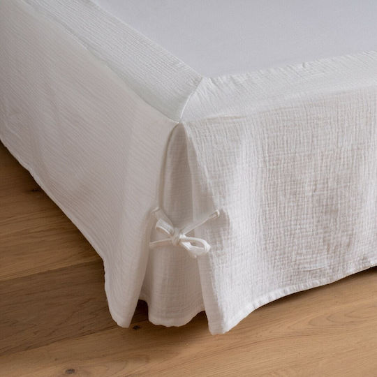 La Redoute Interieurs Еластичен Калъф За основа на легло Бял 180x200см 1бр 350188962_10465_50