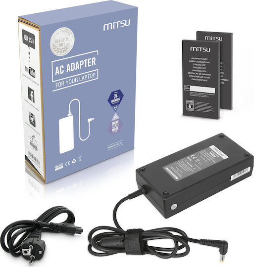 Mitsu Φορτιστής Laptop 180W 19.5V 9.23A για Acer