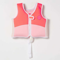 Sunnylife Kinder-Schwimmweste Neopren Rot Melody The Mermaid Neon Strawberry