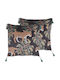 Beliani Sofa-Kissen aus Samt Schwarz 45x45cm