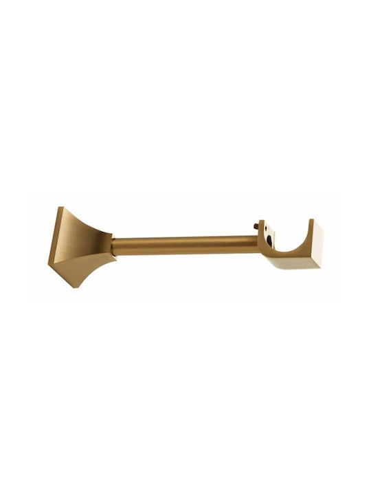 Zogometal Curtain rail base Wall made of Metal Gold 1pcs