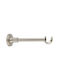 Zogometal Curtain rail base Wall made of Metal Silver 1pcs
