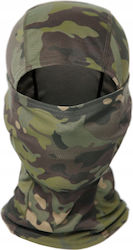 Termoactive militar Tactical Asg 1 Hole Camo Green Balaclava