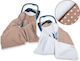 Double-sided Car Seat Blanket Babies White Dots On Brown