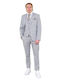 Men's Summer Suit with Vest Grey