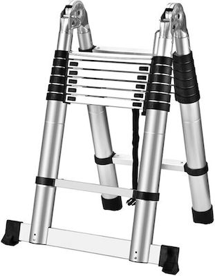 Prostep Telescopic Ladder Aluminum 5 of Steps PS1564