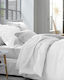 Mc Decor Hotelbettlaken Weiß Doppel 240x270cm Baumwolle und Polyester 1Stück