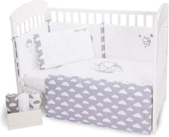 Манекен за детско легло 5бр. 60x120см Kikka Boo Little Angel Clouds 41101060042