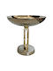 Capolavoro Decorative Bowl Pedestal Silver 18x14.4cm