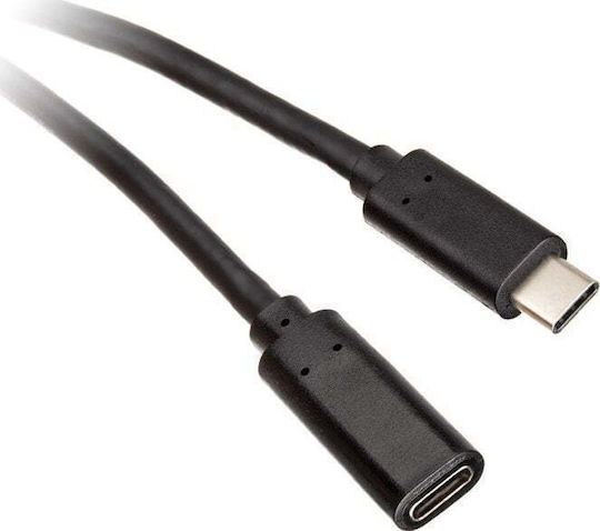 InLine Regular USB 3.2 Cablu USB-C bărbătesc - USB-C female Negru 2m (35772)