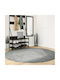 vidaXL Rug Round Shaggy Green