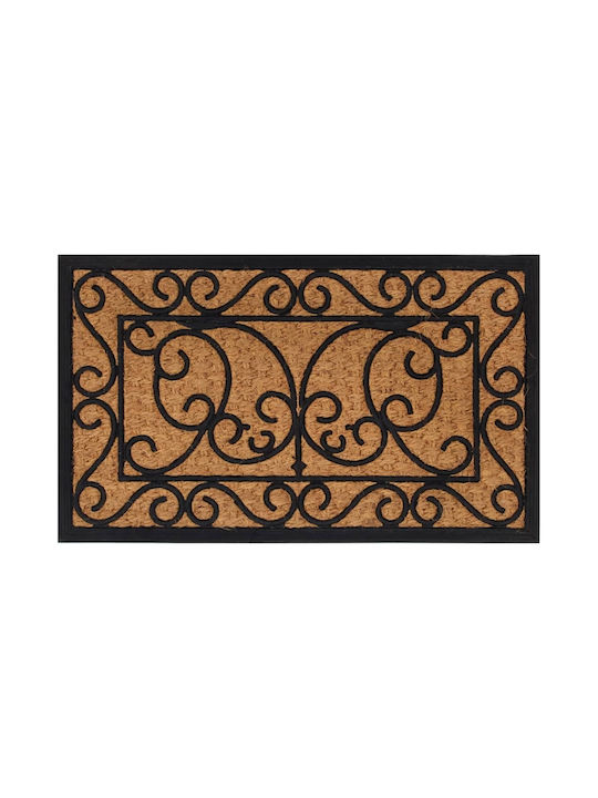 vidaXL Entrance Mat Anti-slip made of Rubber Brown 45x75cm