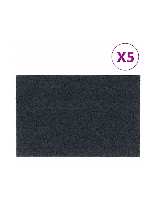 vidaXL Entrance Mats made of Coir with Anti-slip Backing Gray 40x60cm 2pcs