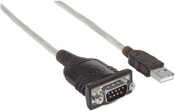 Manhattan Kabel RS232 9-poliger Stecker zu USB-A 0.45m (151856) 1Stück