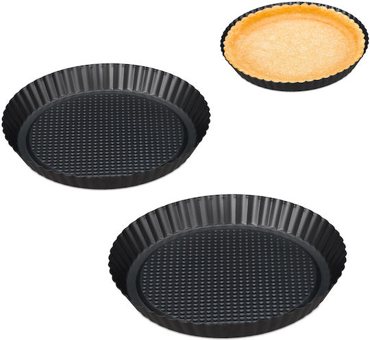 Set 3 bucăți Tartă rotundă cu diametru 21 Cm 26 Cm 28 Cm 28 Cm