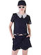 Women's Blouse Cotton Black