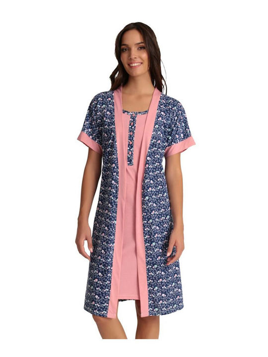Lydia Creations Summer Women's Pyjama Set Cotton Rotten Apple