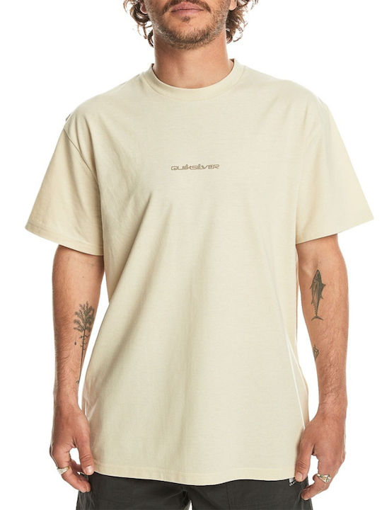 Quiksilver T-shirt Bărbătesc cu Mânecă Scurtă Oyster White