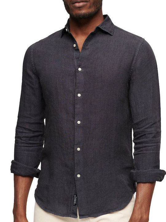 Superdry D3 Stud Studios Casual Μακρυμάνικo Λιν...
