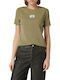 Calvin Klein Women's T-shirt Green