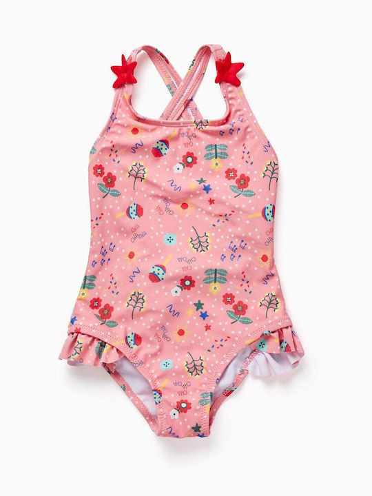 Zippy Kids Swimwear One-Piece Sunscreen (UV) Pink