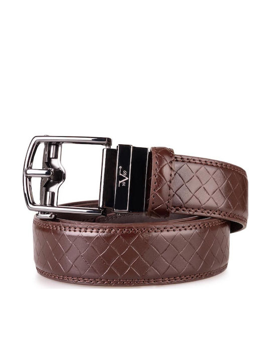 19V69 Men's Belt Leather Brown