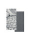 Kentia Fazzy Towel from 100% Cotton in Black Color 40x60cm 2pcs