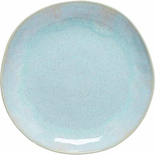 Costa Nova Eivissa Servierplatte Untiefe Keramik Blau mit Durchmesser 22cm