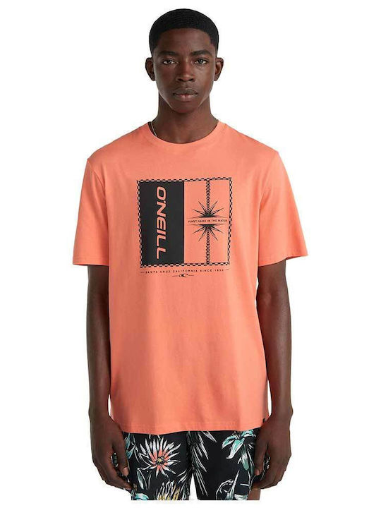 O'neill Ανδρικό T-shirt Κοντομάνικο Πορτοκαλί