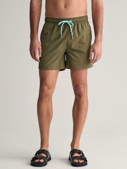 Gant Ανδρικό Μαγιό Σορτς Olive