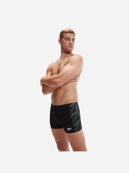 Speedo Hyperboom Panel Aquashort Herren Badebekleidung Shorts Black