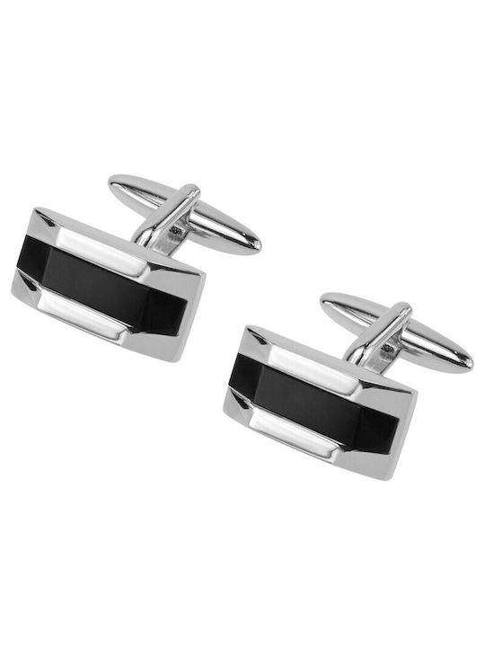 Ascot Cufflinks of Steel Black