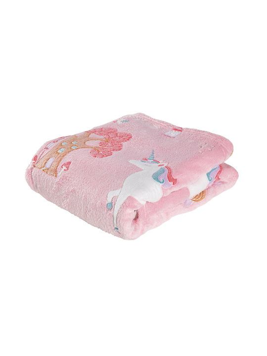 Das Home Blanket Cot Relax Fleece White White, ...