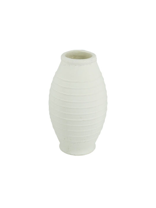 Artekko Vază Decorativă Ceramică Alb 28x50cm 1buc