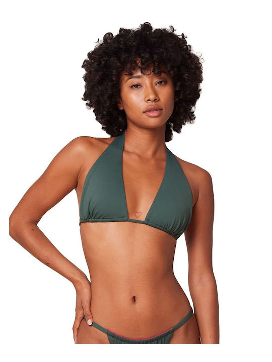 Triangle Bikini Top Smoky Green