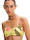 Desigual Triangle Bikini Top with Detachable & Adjustable Straps Multi