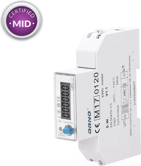 Orno Elektrische Messgeräte Digitales Monophases Modbus OR-WE-526