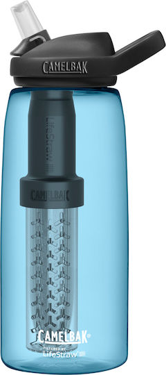 Camelbak Eddy+ Glas Wasserflasche Mit Schraubdeckel Blau 1000ml