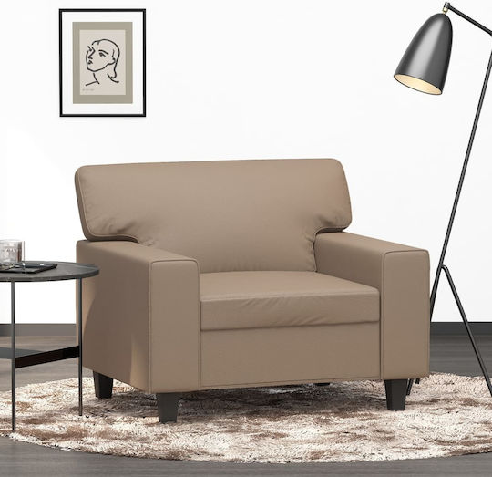 Sessel aus Kunstleder Cappuccino 94x77x80cm