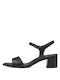 Tamaris Anatomic Leather Women's Sandals Black