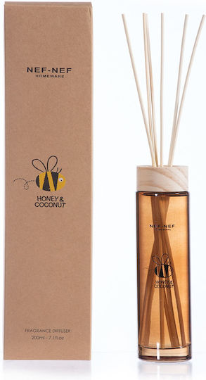 Nef-Nef Homeware Diffuser Honey Coconut με Άρωμα Καρύδα 035608 200ml