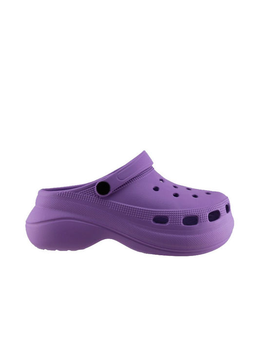 Adam's Shoes Clogs Purple